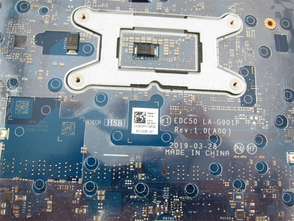 9t2ph 09t2ph Voor Dell Precisie 3540 Laptop Moederbord Met 1.6Ghz I5-8365U Info Graphics-9t2ph 100% Volledig Getest