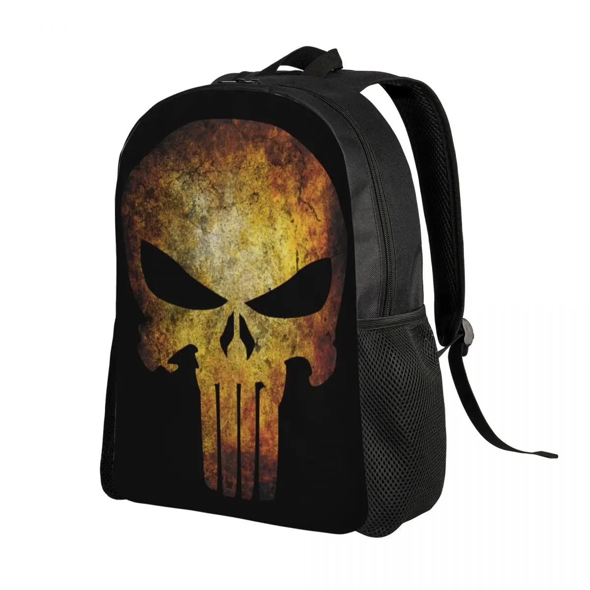 Custom Punisher Skull Travel Backpack Women Men School Computer Bookbag College Student Daypack Bags