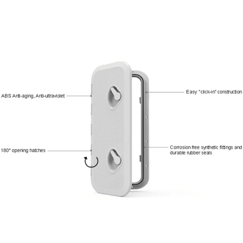 Квадратная Крышка для палубы 243x607 мм крышка для люка ручное отверстие крышка из АБС-пластика Антивозрастная морская яхта Speedboat RV