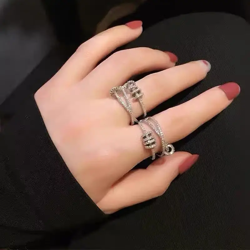 Premium Jewelry Euro-American Style Multilayer Circles Women's Fashion Sweet Anniversary Party Gift