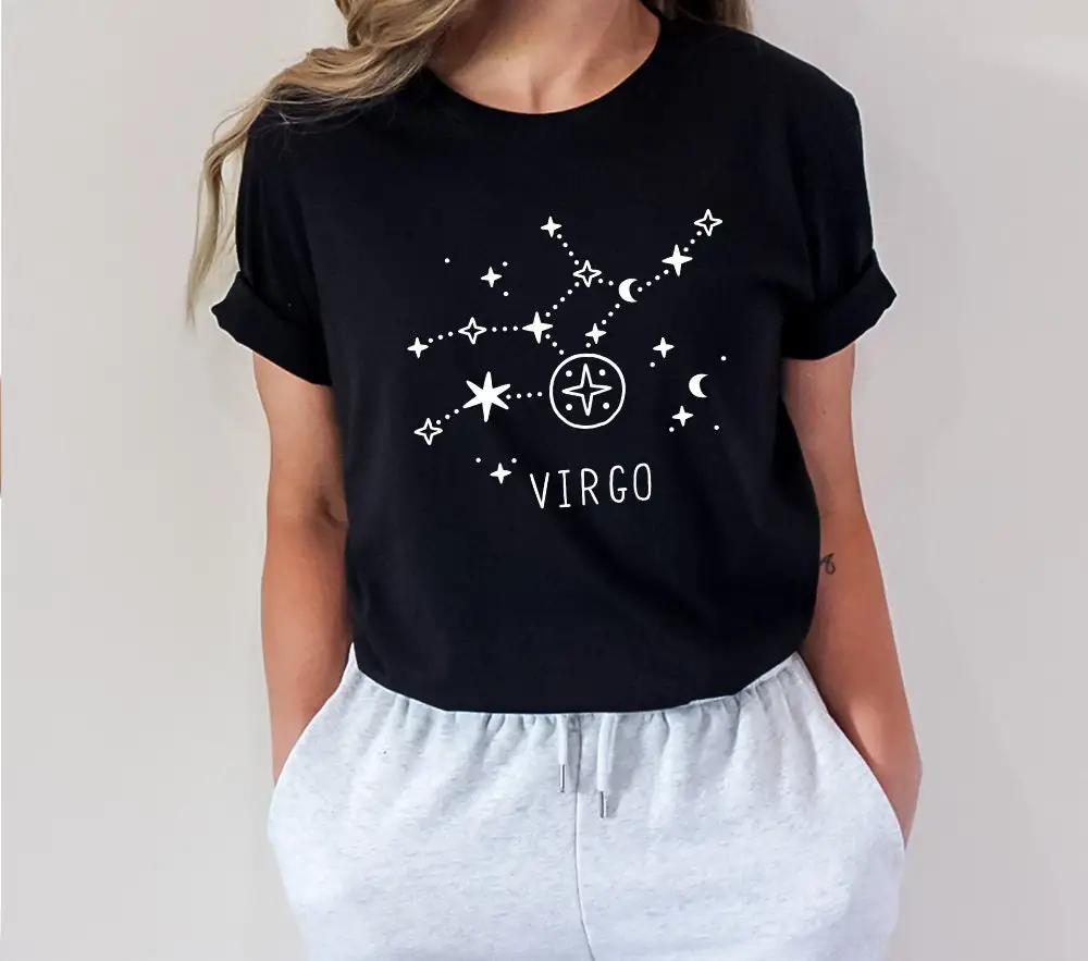 Virgo T Shirt Zodiac Birthday Astrology Horoscope September