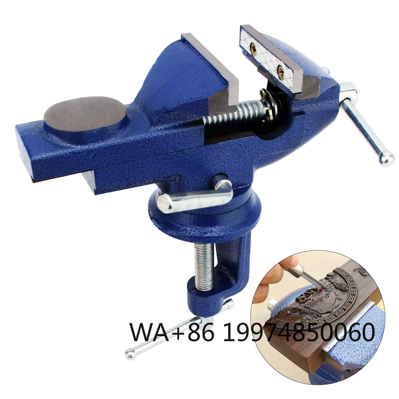 

Jeweler 3 Inch 360 Degrees Universal Table Vise Work Bench for Jewellery Work