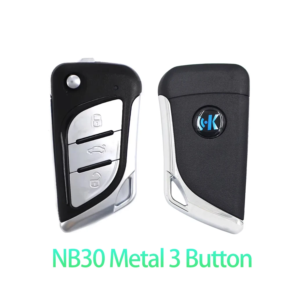 5Pcs/Lot NB30 Metal 3 Button KD Remote Smart Car Key NB-Series Universal Multi-functional for KD900+ URG200 KD-X2 Tools