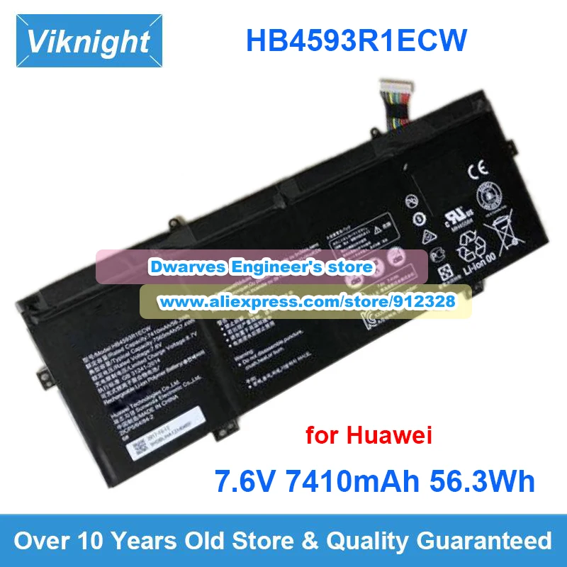 Genuine HB4593R1ECW Battery 7.6V 7410mAh 56.3Wh for Huawei MagicBook I5 8250U I7 8550U R5 2500U Matebook X Pro I5 X Pro I7