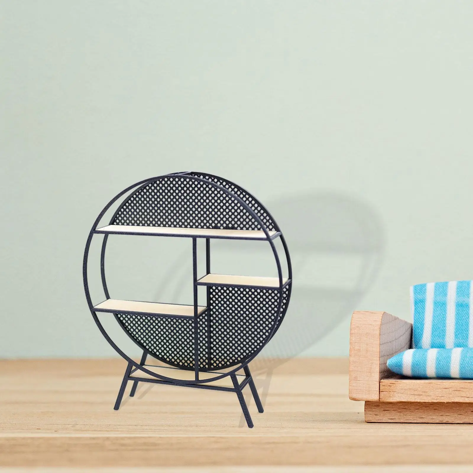 1:12 schaal poppenhuis opbergrek, multifunctioneel poppenhuismeubilair, mini-huisaccessoires voor lay-out Fairy Garden DIY-project