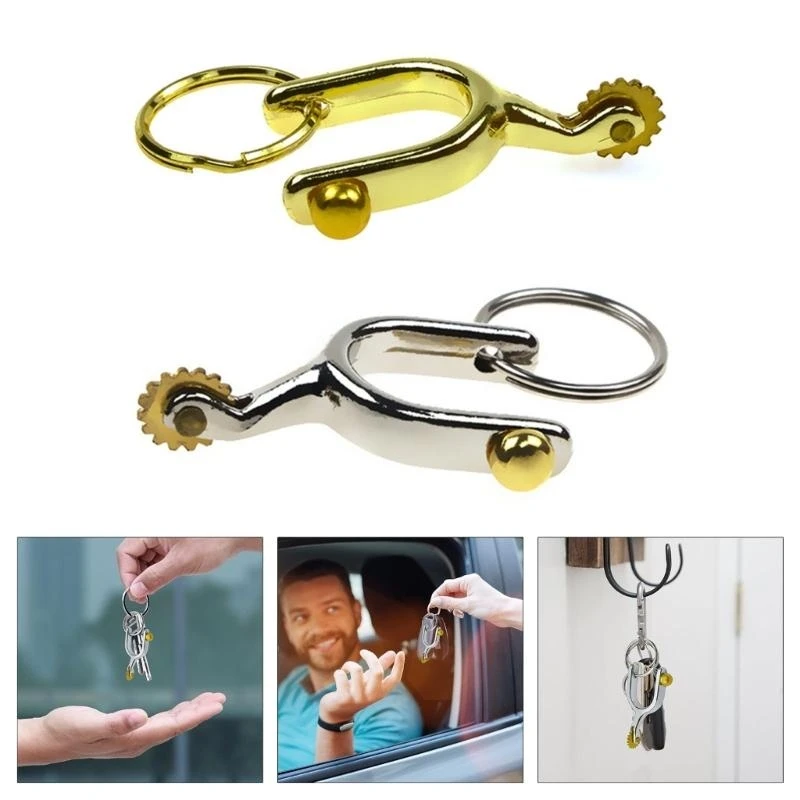 

Alloy Spur Keyring Elegant Charm Spur Key Accessory Key Holder Alloy Texture Suitable for Handbags and Present Giving