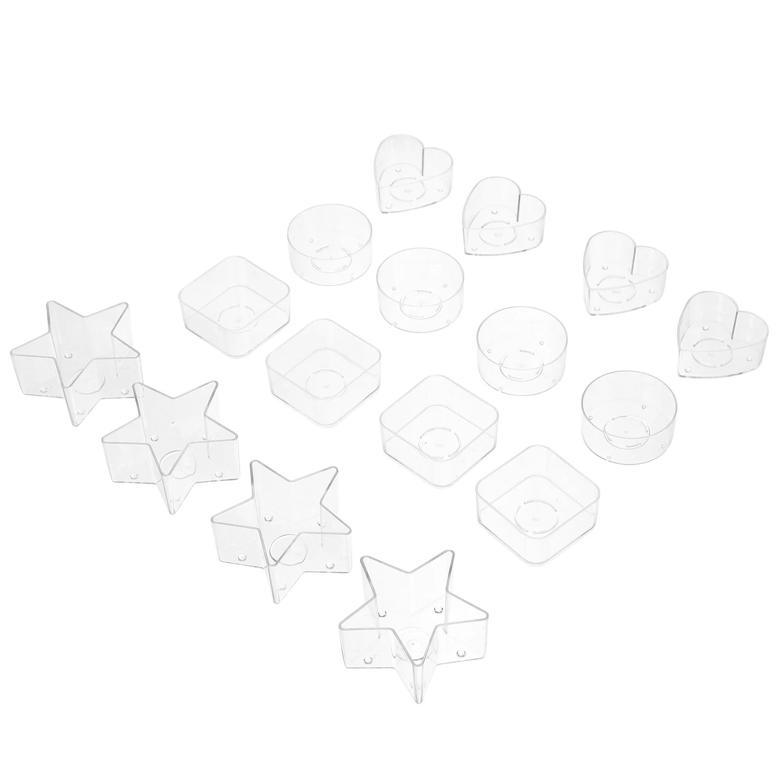 

16 Pcs C Container Lightweight Durable Plastic DIY Craft ganizer Beads Coins Cosmetics Multipurpose Hardware Sealing