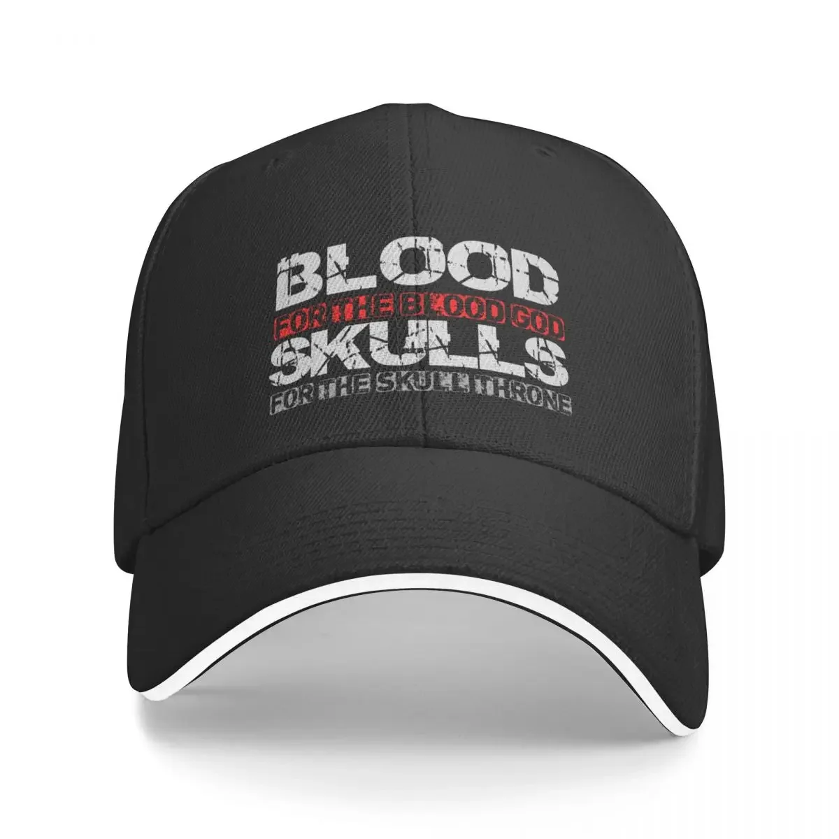 Blood For The Blood God, Skulls For The Skull Throne Print Baseball Cap Golf Wear Beach Men Luxury Brand Women's