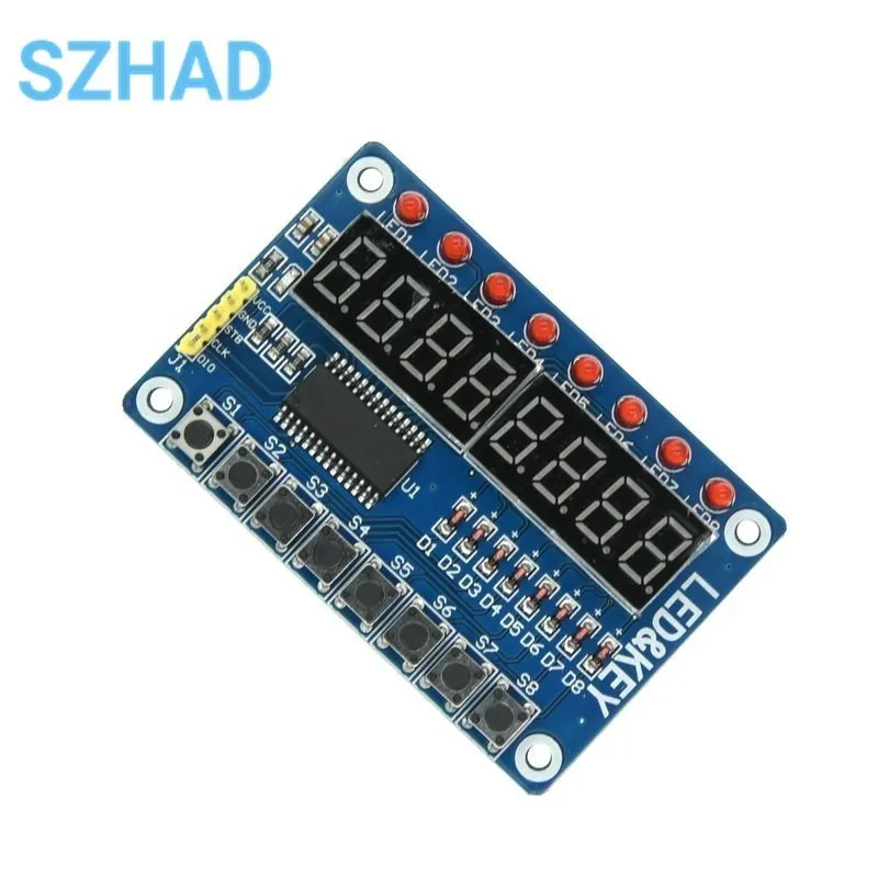 TM1638 Module Key Display For AVR Arduino New 8-Bit Digital LED Tube 8-Bit