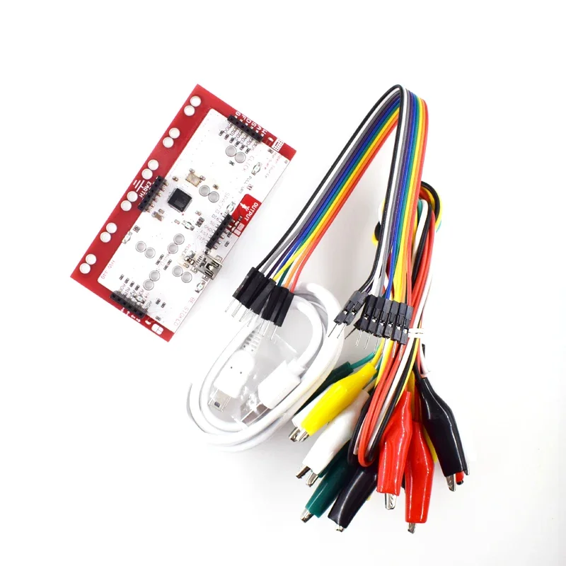 

1PCS Compatible Main Control Board DIY Kit with Mini USB Cable and Alligator Clip Cable Main Control IC ATMEGA32U4