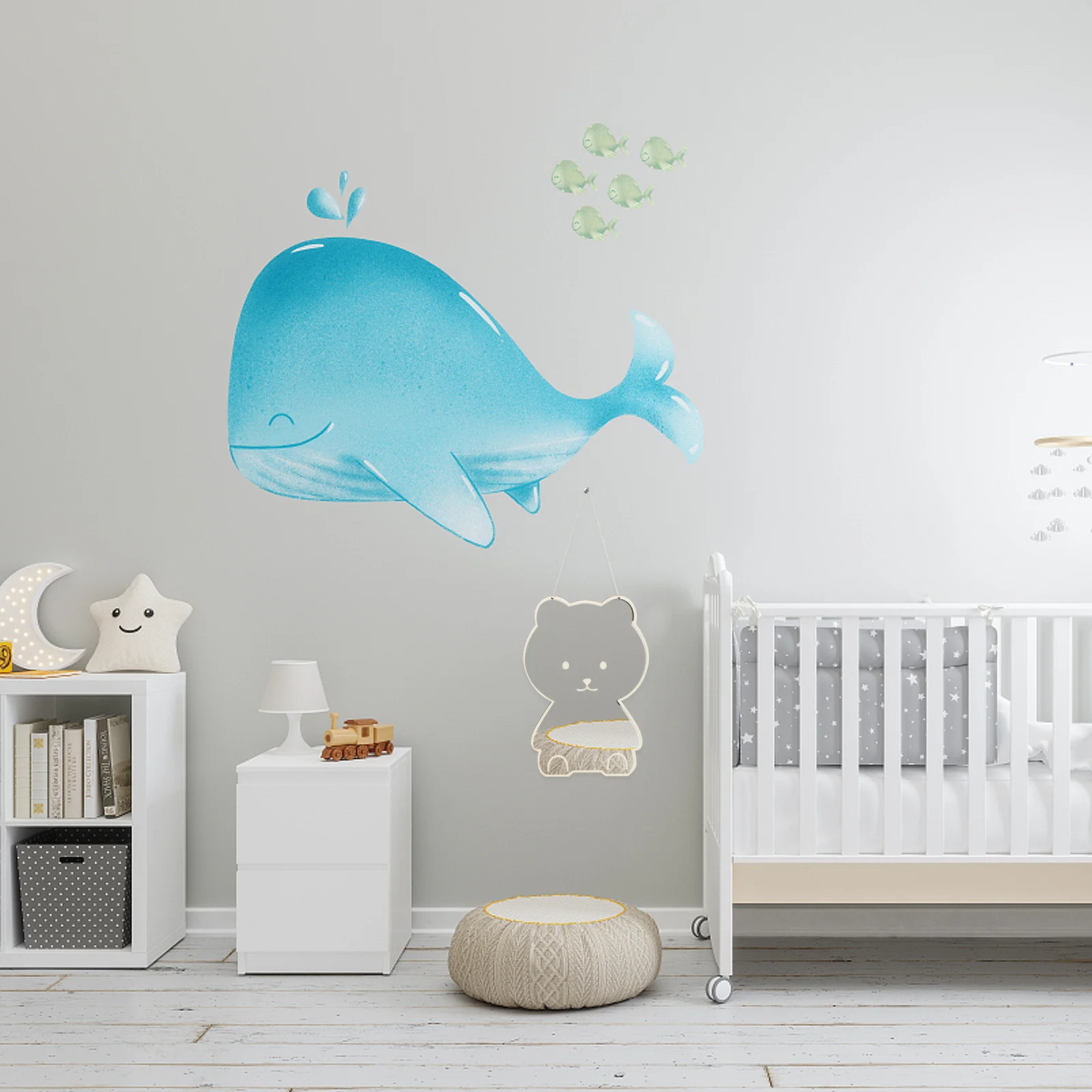 

Bear Shape Acrylic Wall-Mounted Mirror Creative Makeup Mirror Decorative Wall Art for Living Room Bedroom Bathroom Chic Room