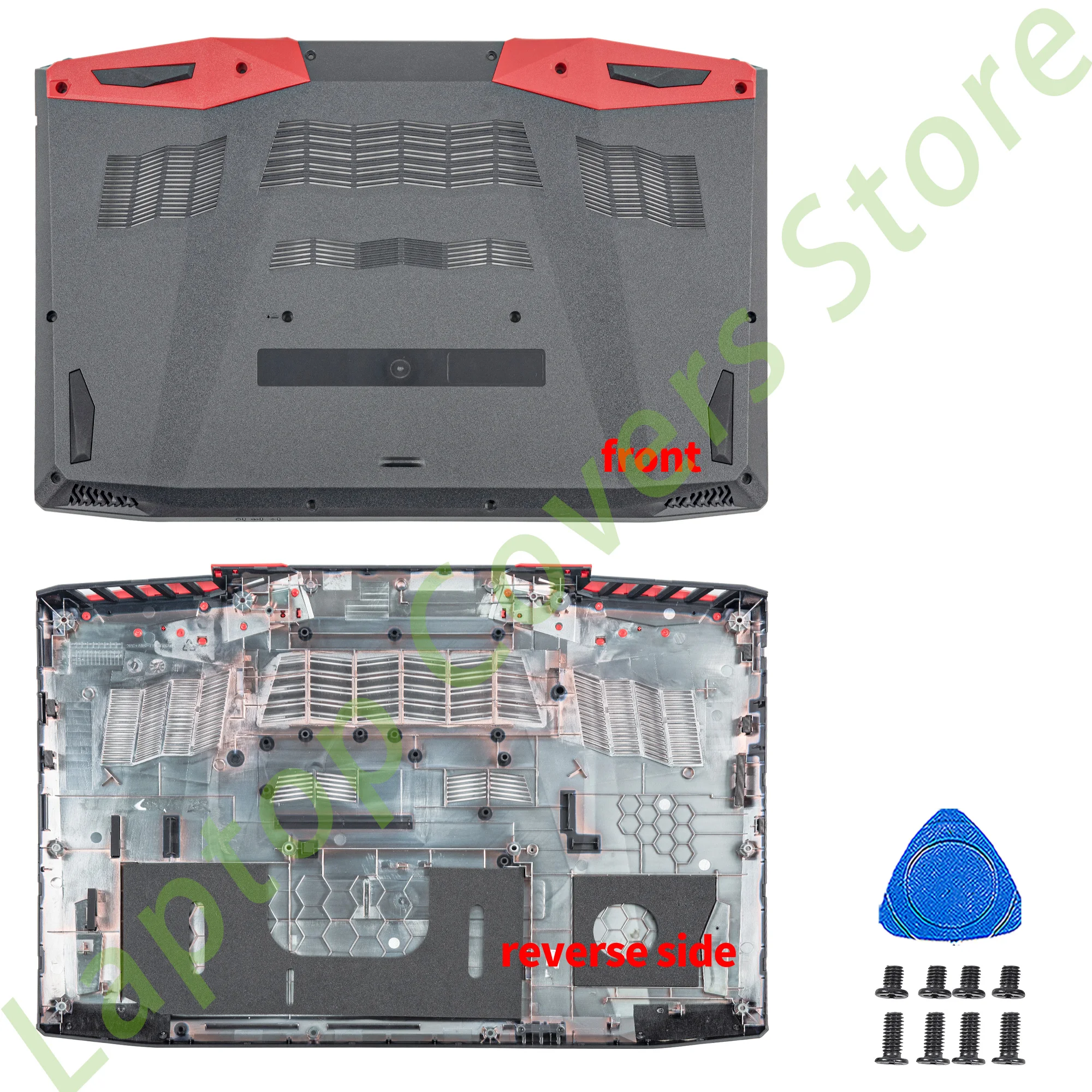 Imagem -03 - para Tela Lcd Tampa Traseira Moldura Frontal Palmrest Fundo Dobradiças Peças de Laptop Substituir Vx15 Vx5591 Vx5-591g N16c7 Novo Case