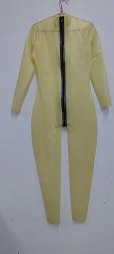 Special Offer Latex Rubber Transparent Catsuit Bodysuit 0.4mm XS-XXL-