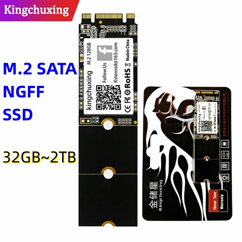 Kingchuxing 2280 256GB NGFF Cache Performance Internal Solid State Drive for PC Computer Laptop SSD52