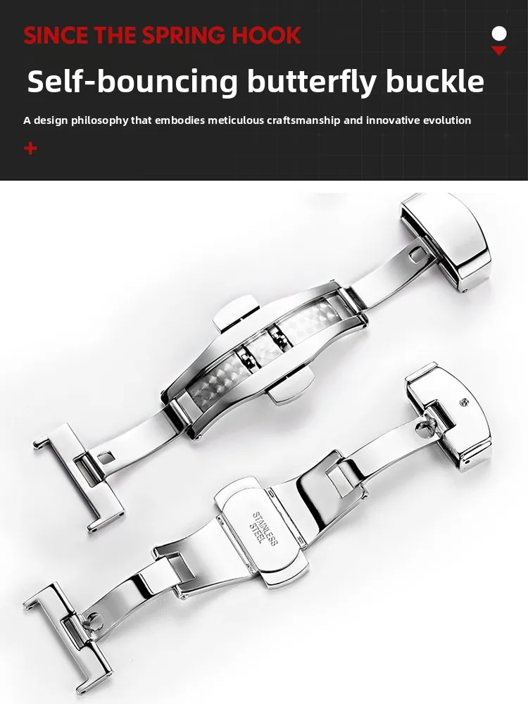 حزام ساعة نسائي من الجلد مناسب لسلسلة Casio Earth Heart EFR-303L EFV-540 حزام رجال الأعمال #5