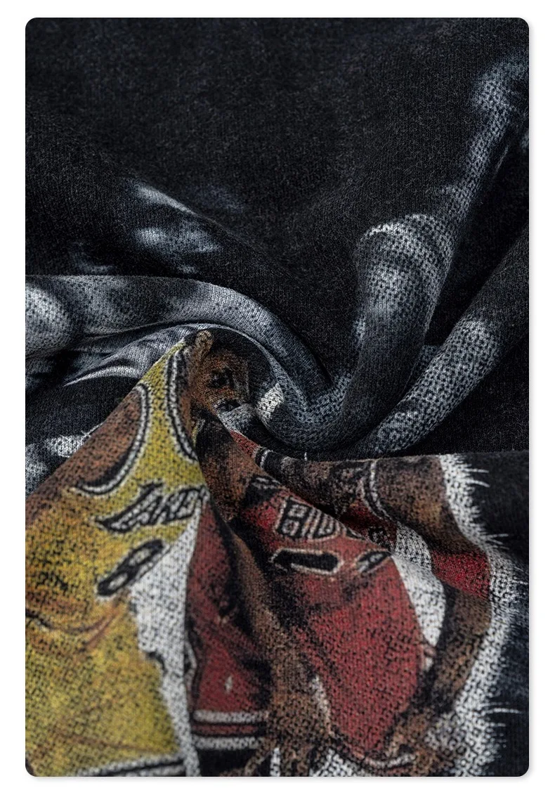 Amirise 420G Kobe Bryant vs Michael Jordan Print Vintage Sweatshirts Remake Tops Y2k Harajuku 2025 New Hip Hop Mens Hoodie