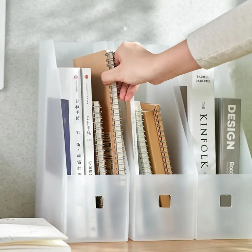 

Sundries Storage Box Folding File Storage Box Paper Organizer Transparent File Organizer Box PP Plastic Minimalism