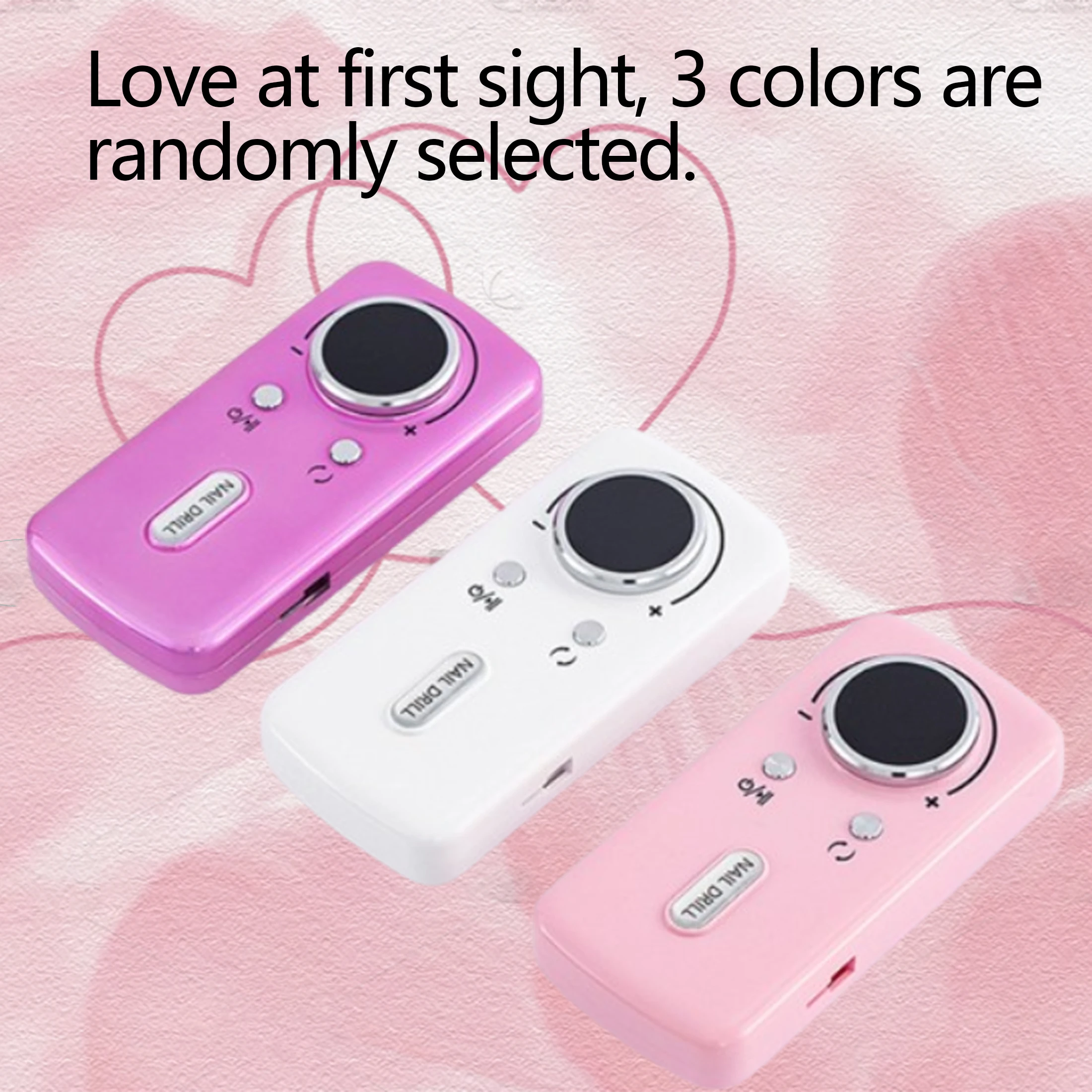 [สว่านเจาะเล็บแบบพกพา]การชาร์จRPMสว่านเล็บไฟฟ้าMultiSpeedControlwithInterchangeable BitsCompactDesignforGelNails,การทําเล็บ,