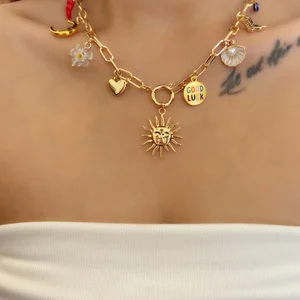 12 Hauptverkäufe Halskette Sonne und Casal Lua - №3