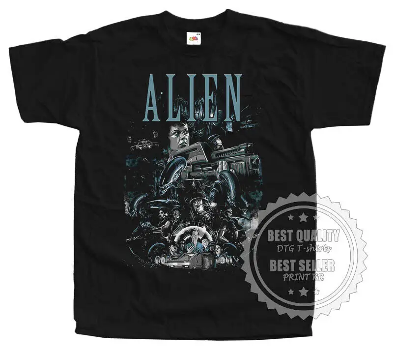 

ALIEN V3 horror T SHIRT Movie Poster BLACK All Sizes S to 5XL