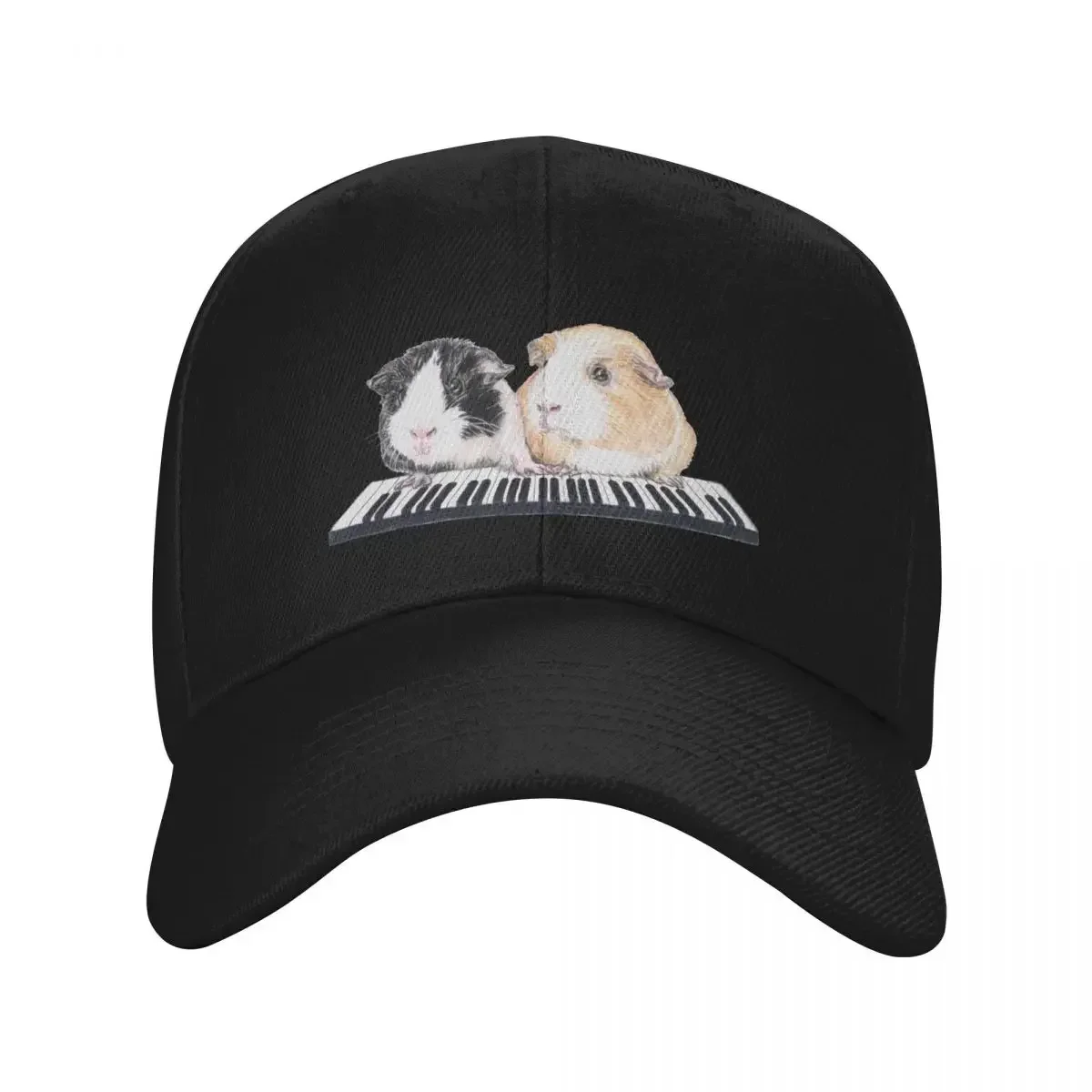 

Four hands guinea pigs piano players Baseball Cap Luxury Hat hats on offer Sun Hats For Women Men's