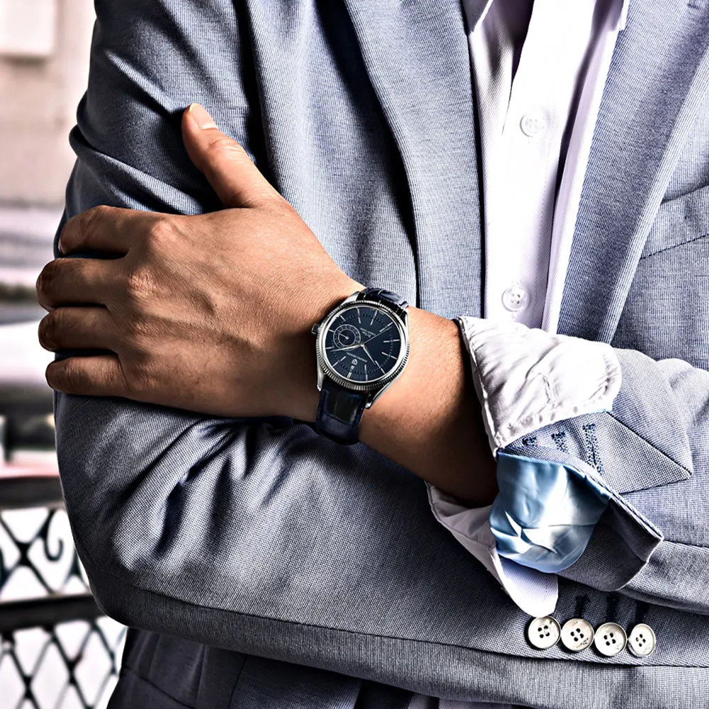 Men's Classic Quartz Watch, Leather & Waterproof