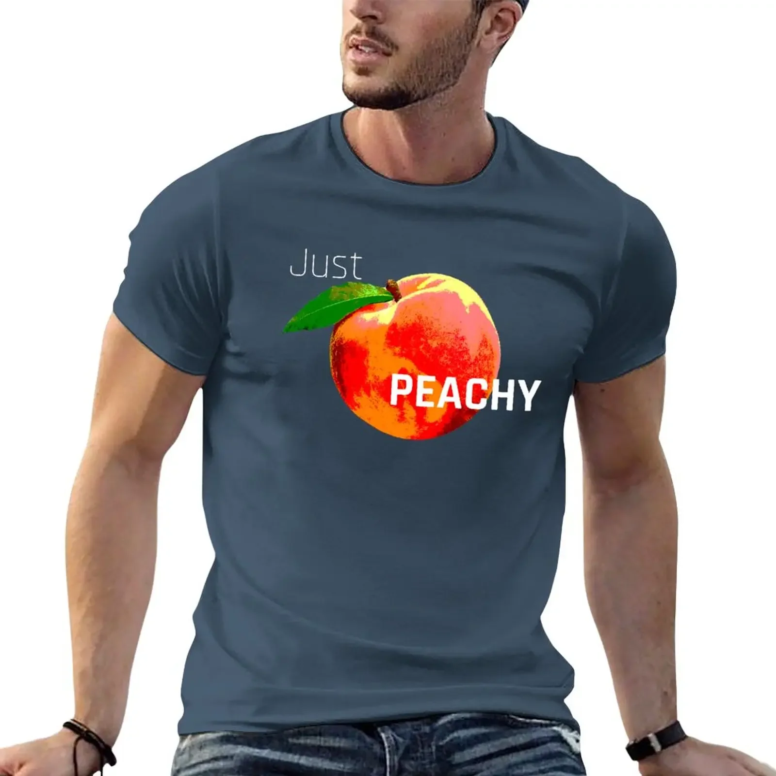 

Just Peachy T-Shirt cute tops Short sleeve tee mens t shirt