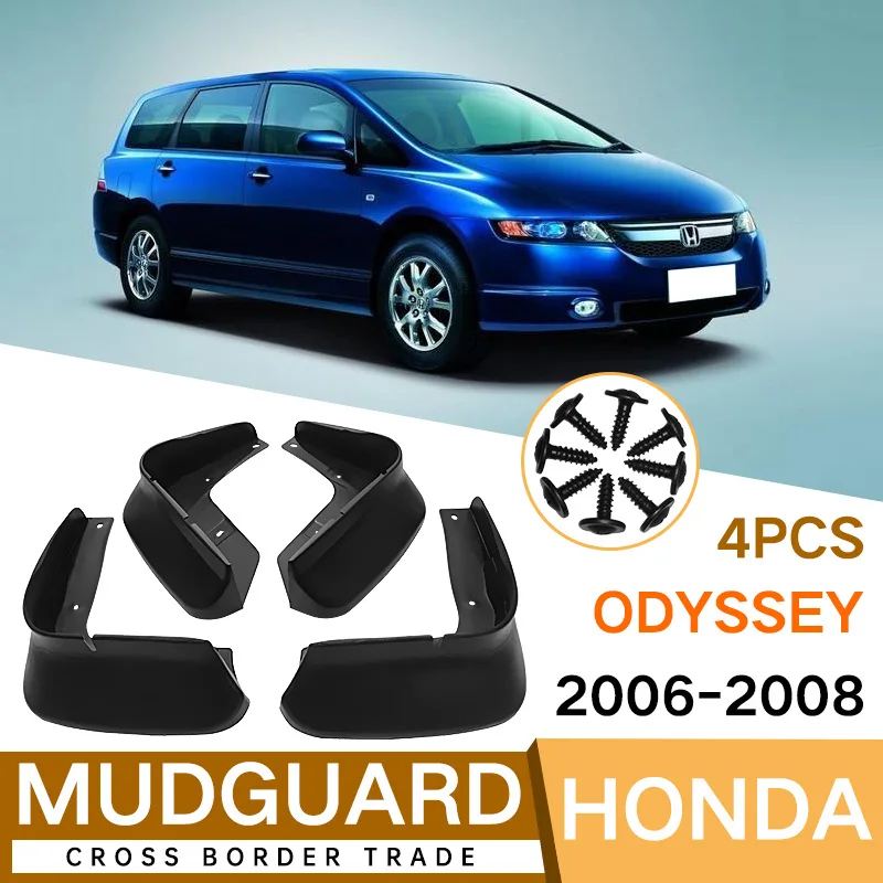 

For Toyota Odyssey 2006-2008 Car Molded Mud Flaps Splash Guards Mudguards Front Rear Styling