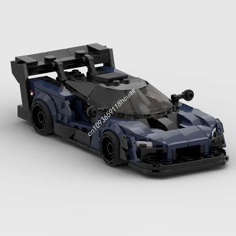 330 elementów MOC McLarenesd Senna GTRs City Champions Model Klocki Konstrukcyjne Prezent na Boże Narodzenie Architektura DIY Pomysł na Zabawę Urodzinowy Prezent dla Dzieci