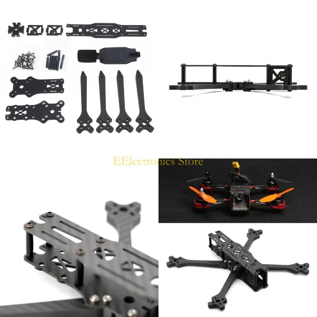 B03C Source One V5 Wide-stance X Carbon Fiber 5inch FPV Frame Kits for FPV Freestyle Free-range Acrobatic Flying Accessory