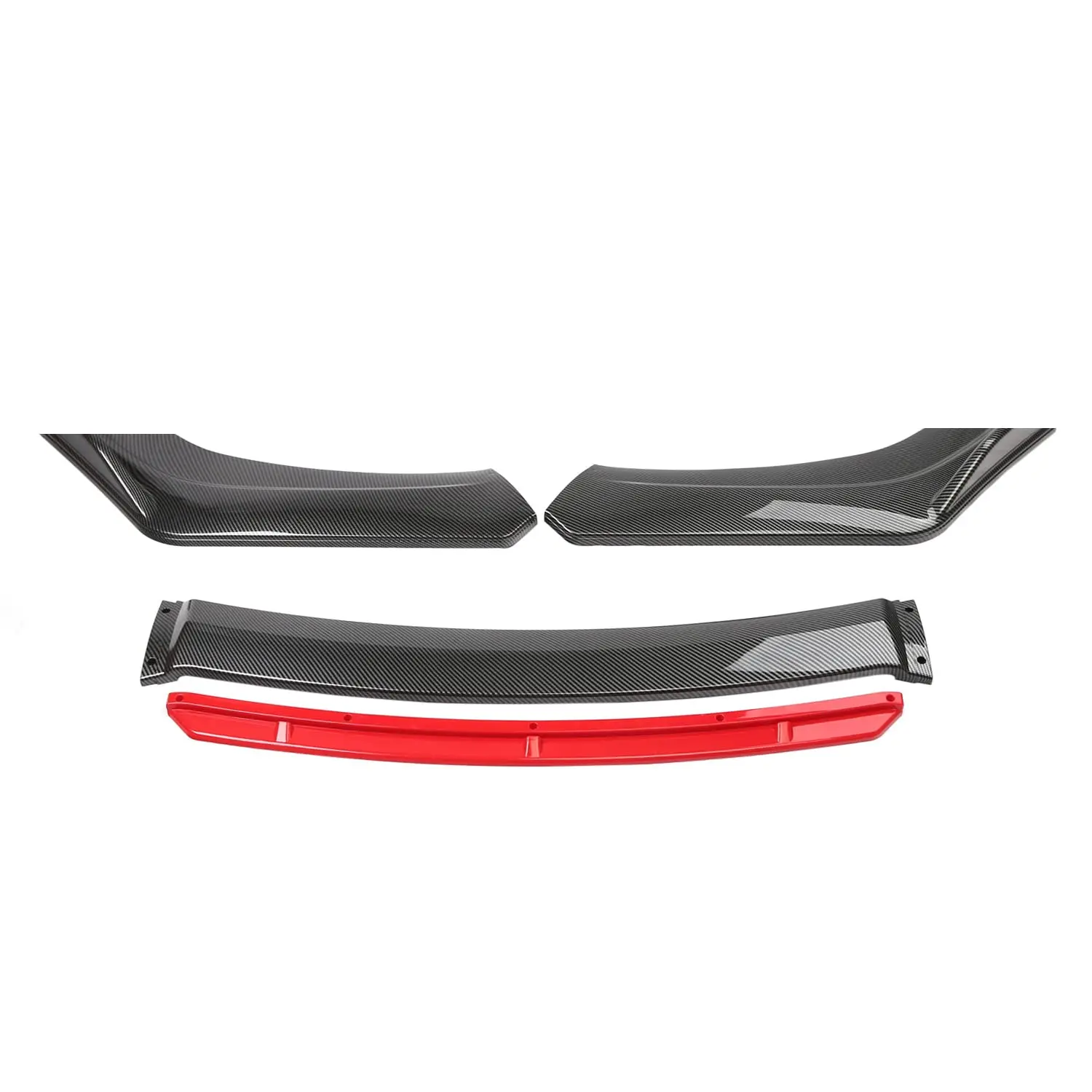 Universal Car Front Bumper Splitter Lip Diffuser Spoiler Body Kit Glossy Black