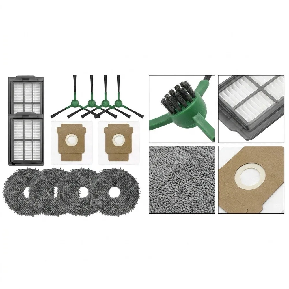 Side Brush 45mm 5g Robot Vacuum Accessory Set High-Density Fiber Material Edge Cleaning Design Tool-Free Installation
