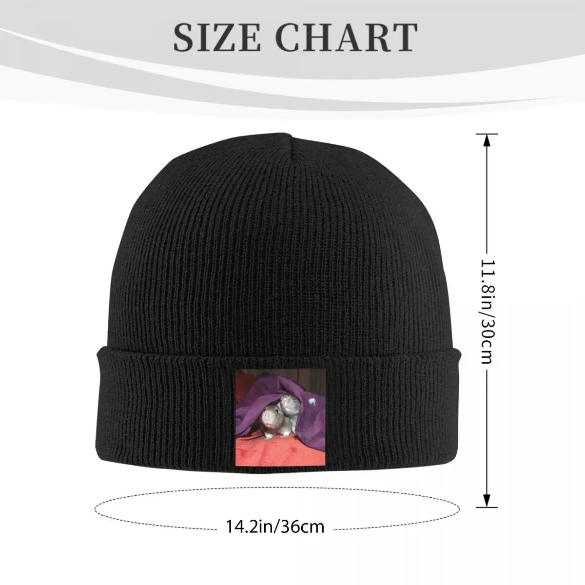 Hidden Rats Warm Knitted Cap Winter Knit Bonnet Hat Skullies Beanies Hip Hop Caps for Unisex