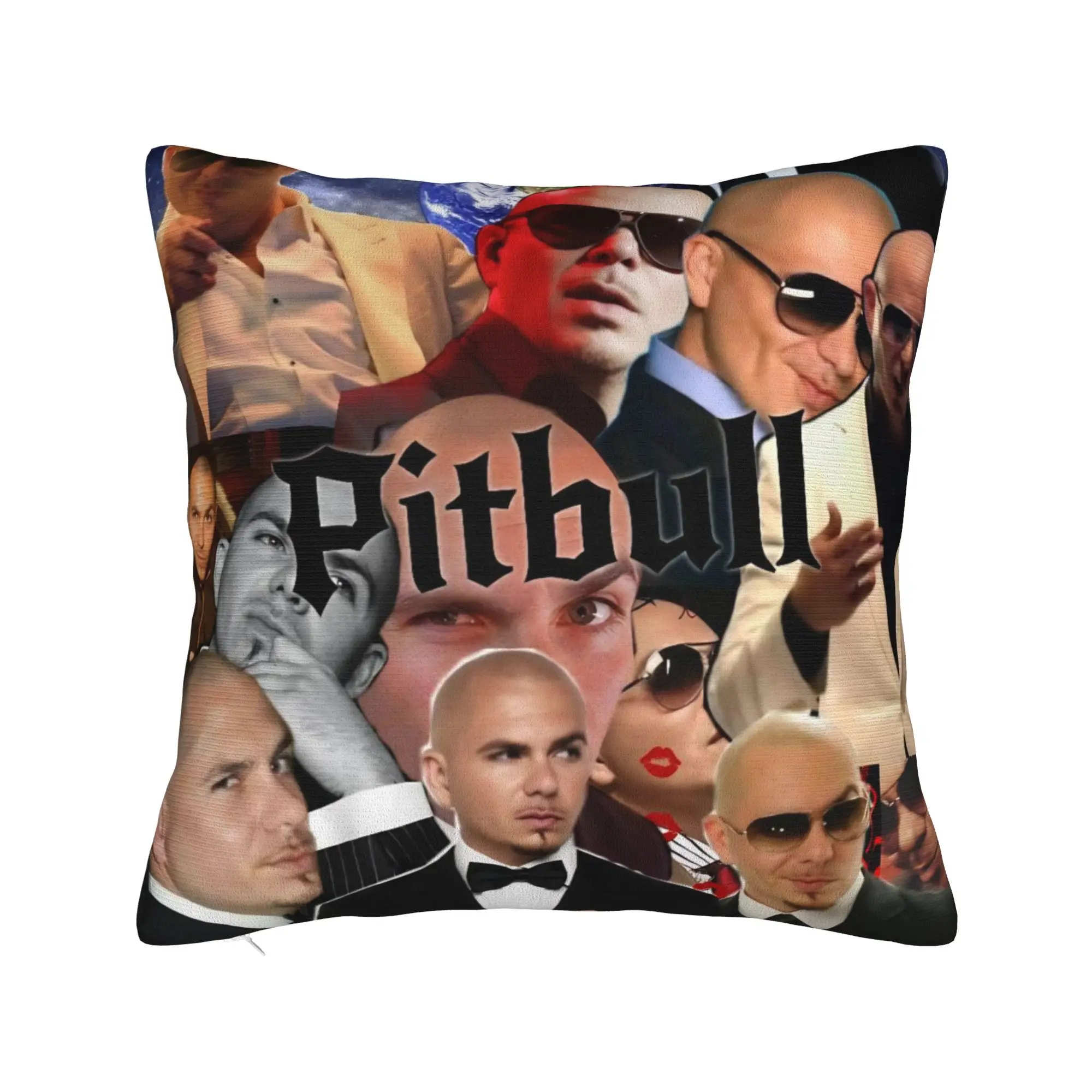 Singer Pitbull Tour 2026 Pillowcases Merch Soft Cushion Cover Decorative  Pillow Case Cover Home Multi Size