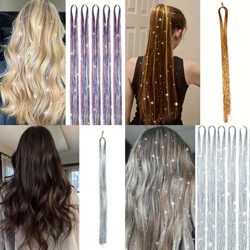 Clip In Hair Extensions Real Human Hair Synthetic Hair Pieces For Women