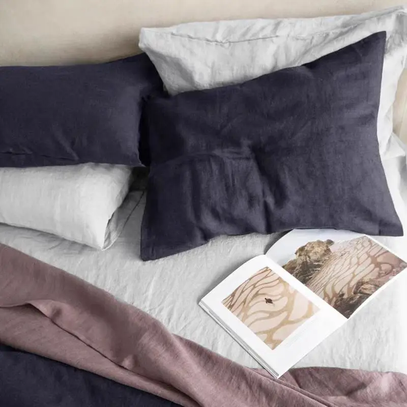 2PCS Linen Pillowcases,Soft and Comfortable Cushion Cover,Home Decor Sofa Pillows Cover, Living Room Couch Ornament Eco-friendly