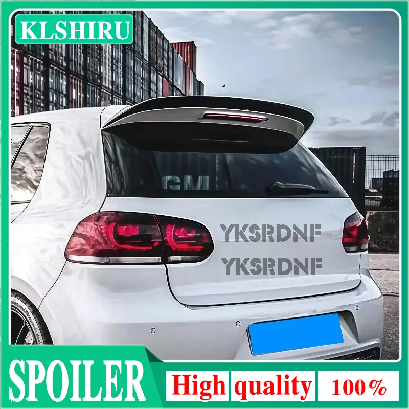 Image of Für VW Golf 6 GTI Golf MK6 GTI R20 2010 bis 2013 Schrägheck Auto Heckdachspoiler Flügel Heckklappenspoiler Kappe Auto Zubehör