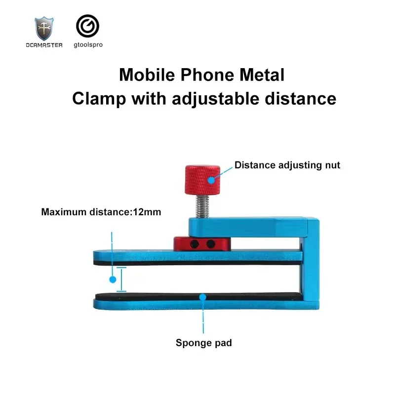 

Gtoolspro/Ocamaster GO-014 Металлический зажим для фиксации экрана мобильного телефона для ремонта ЖК-дисплея/заднего стекла, инструмент для фиксации и зажима