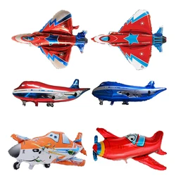 Airplane Car Foil Helium Balloons Bus Police Car Fire Truck Engineering Model Balloon Boy Kids Theme Birthday Party Decoration