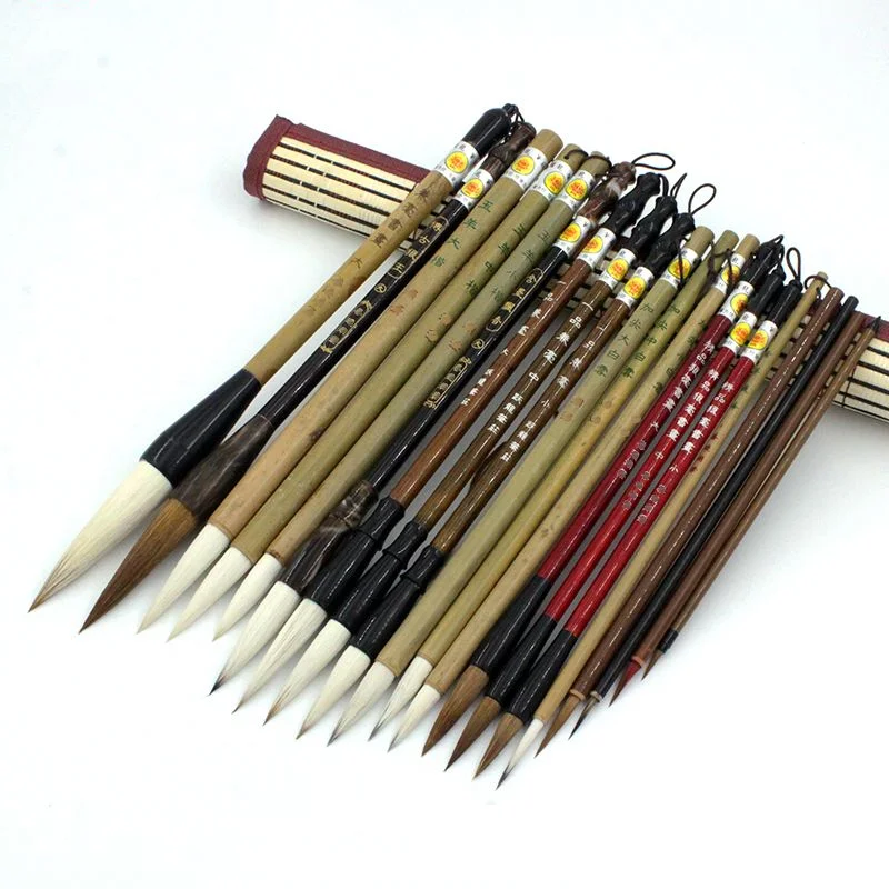 

Weasel Hair Wool Hair Lake Brush Chinese Calligraphy Painting Brush Multiple Brush Clerical Script Regular Script Cursive Script