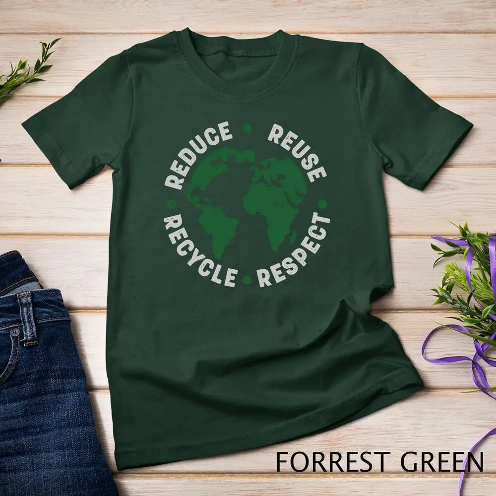 Earth Day Shirt Teacher Recycle Vintage Recycling Earth Day Unisex T-shirt