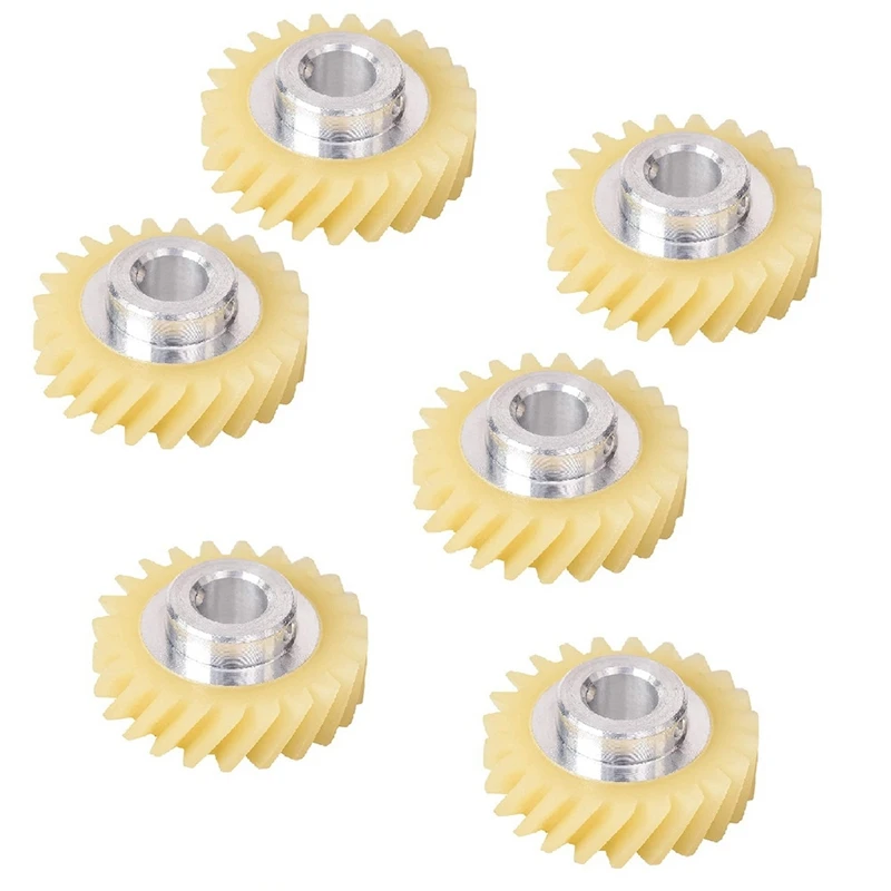 6Pcs W10112253 Mixer Worm Gear Replacement Part Exact Fit for Kitchenaid Mixers Whirlpool & for Kitchenaid Mixers