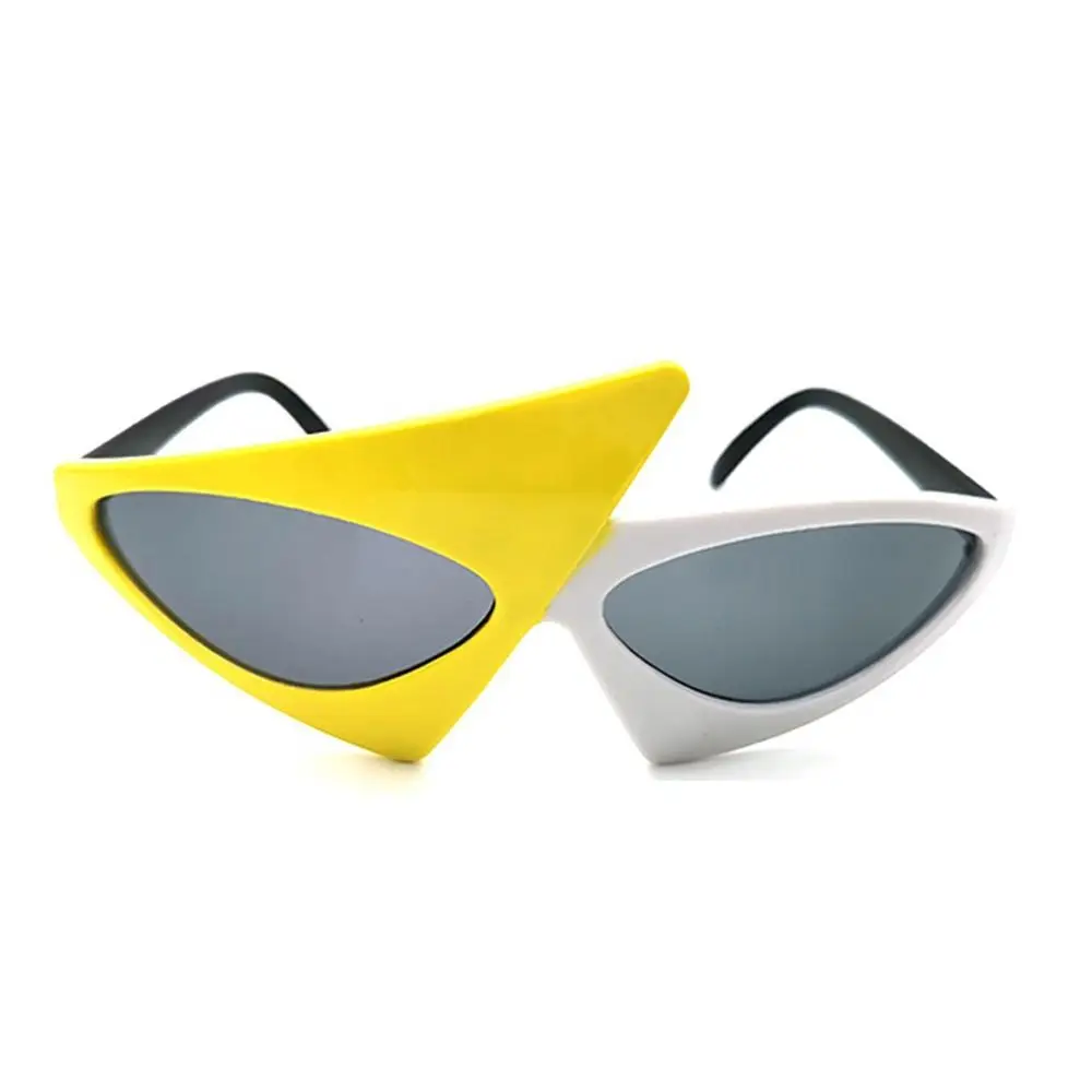 Full Framework Triangle Sunglasses Blue Ray Blocking Eye Protection Asymmetric Sunglasses Ultralight Hip Hop Style Sunglasses