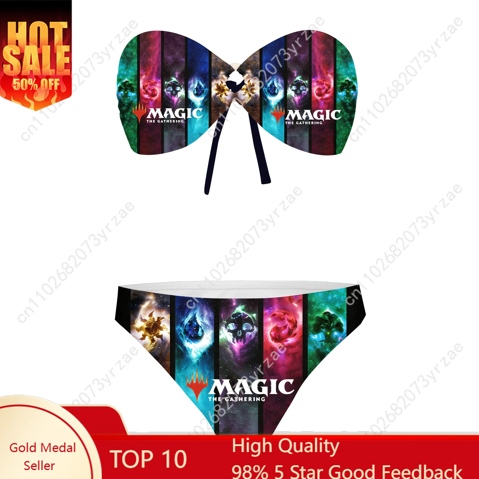 

Magic The Gathering Strapless Swimsuit Womens Bathing Suits Personalized Swimwear Pool Party Beach Sexy Bikini Custom Beachwear