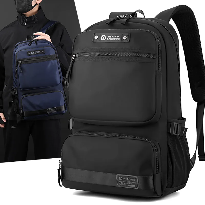 

2024 New High Quality Men Backpack Waterproof Travel Rucksack Teenagers Boys Casual School Shoulder Bag Mochilas