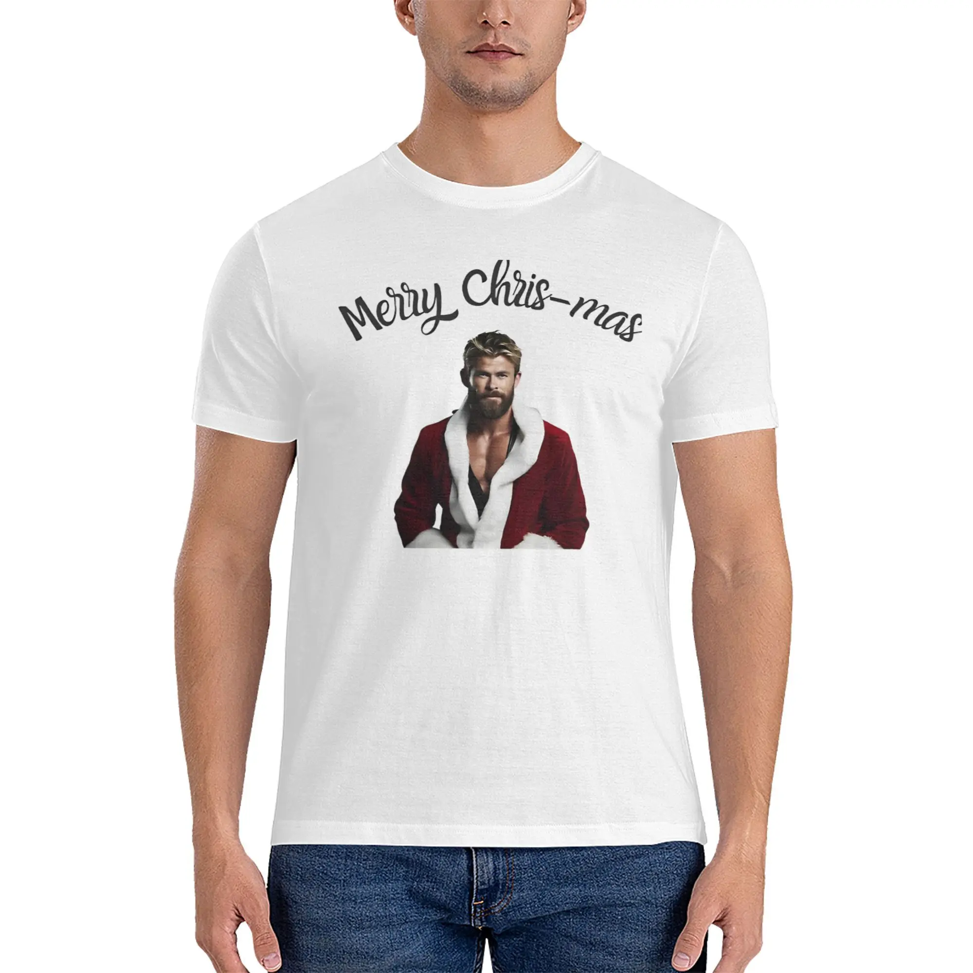 Men Women Printed Chris Hemsworth  Tee T Shirt Cotton Hip Hop T-shirts Clothes ZM004