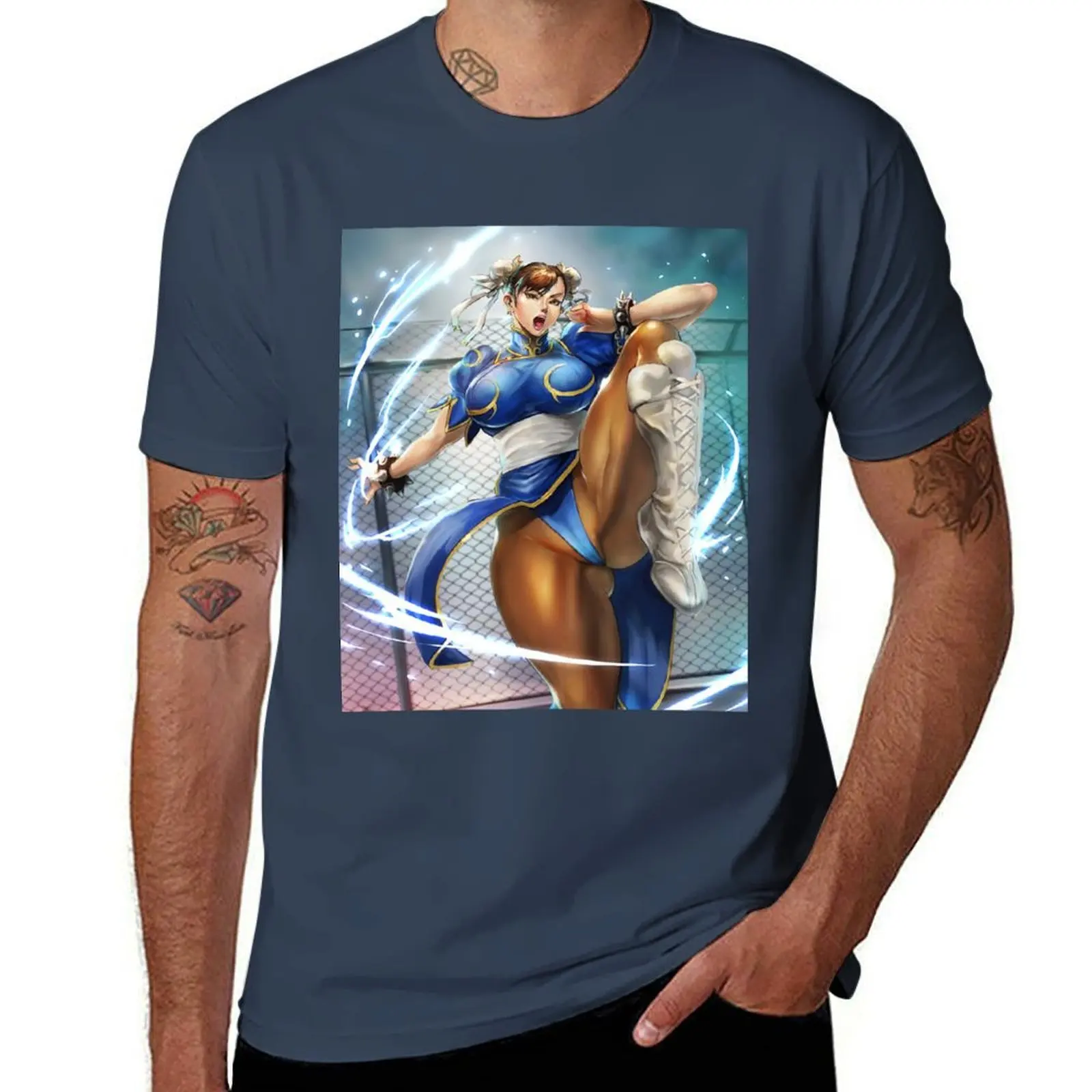 

Chun Li T-Shirt Comfortable Workout Short Sleeve Shirt