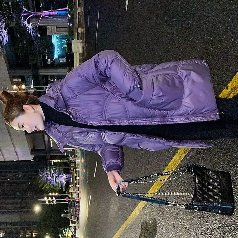 

Женское пуховое хлопковое пальто с капюшоном, толстая зимняя куртка до колена, ветрозащитное водонепроницаемое пальто, теплая парка с длинными рукавами, новая мода