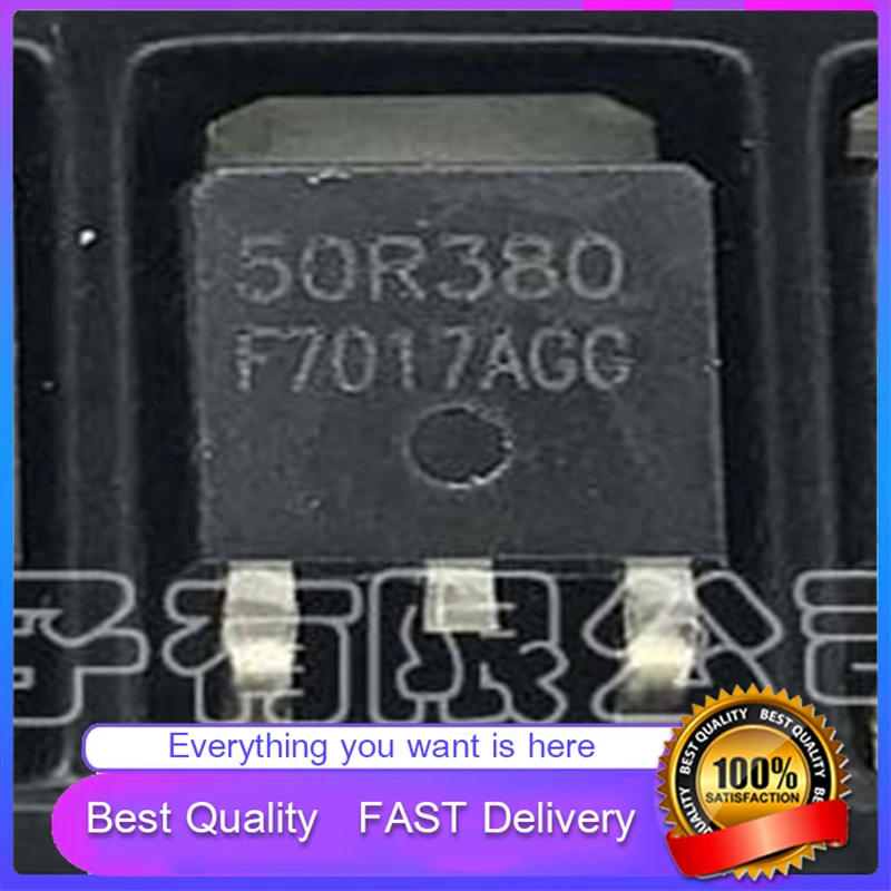 10 unids/lote nuevo Original PLATINUM 50R380P 50R380 TO-252 parche Transistor de efecto de campo buena calidad en Stock