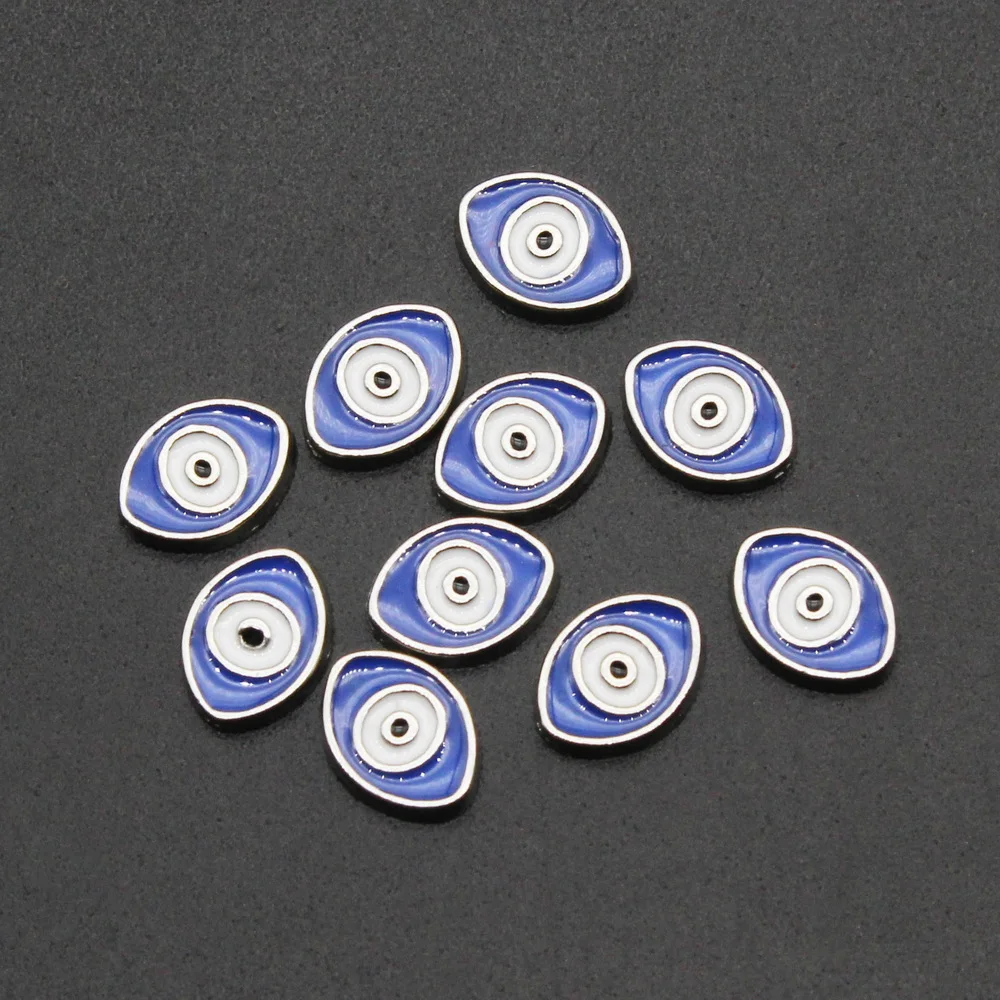 Hot Selling 20pcs Evil Eyes Floating Charms Living Glass Memory Lockets Bracelet Pendants Diy Jewelry Accessory